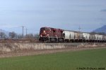 Southbound grain train.